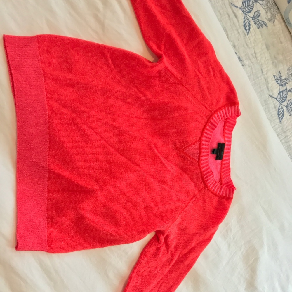 Pink J Crew sweater